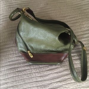 👜VALENTINA GREEN & BROWN SHOULDER/BACKPACK